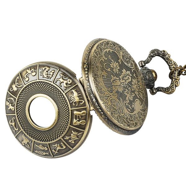 

vintage luxury gold quartz pocket watch roman digital dial chain men's and women's necklace present, Slivery;golden