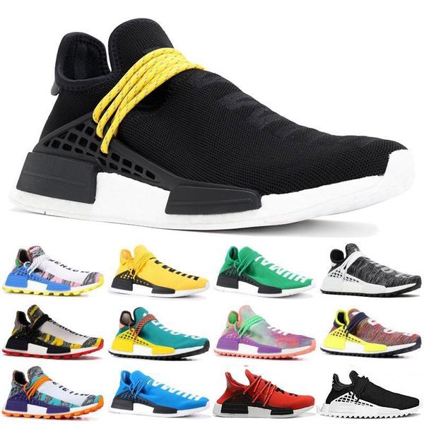 

2019 human race pharrell williams x bbc yellow black nerd sports running shoes designer fashion luxury mens women designer sandals shoes