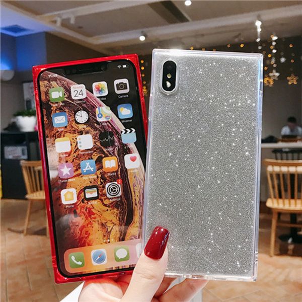 

one pcs case shining glistening bingbing lady back tpu cover for iphone 11 11pro 11pro max xs max xs xr x 8 7 6 plus
