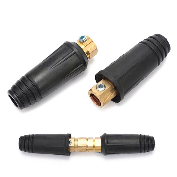 

professional 10 25 35 50 70 95 welder quick connector cable max 500a for mig mma tig welding machine real copper rubber europe