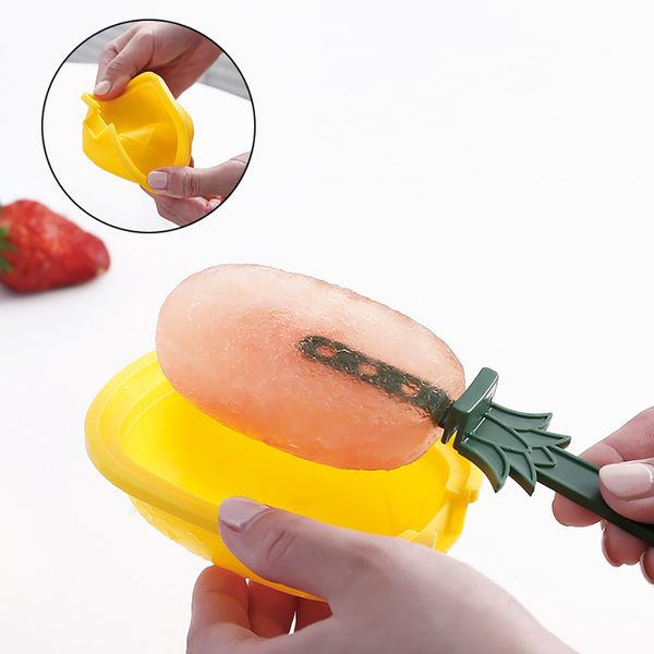 

ishowtienda diy 4 plastic ice cream popsicle cube mold mould nonstick tray maker 3d mold lattice lid frozen
