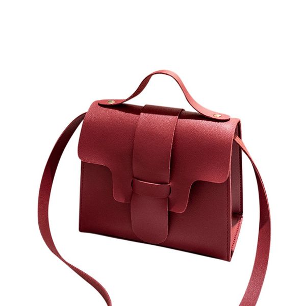 

women's fashion pu simple solid leisure shoulder messenger bags mini travel casual wild crossbody bags