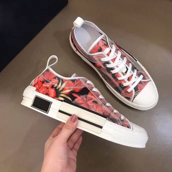 

b23 19ss designer sneakers platform trainers b23 luxury sneakers mens trainers low canvas trainers with box, Black