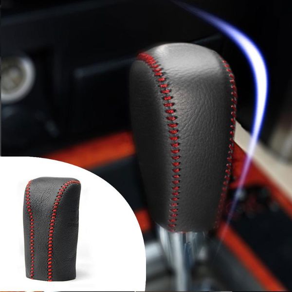 

for sonata 2009 at 1pc pu leather hand brake shift knob cover gear case car interior decor shift knob shell
