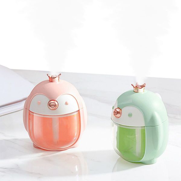 

300ml cute cartoon usb mist humidifier air purifier with 7-color breathing night-light silent for bedroom home office car decor
