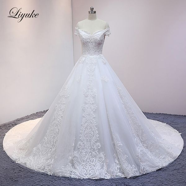 Longitud de la capilla Apagado Blanco//Marfil Perla y Cristal hecho a pedido 1 niveles * Velo de boda