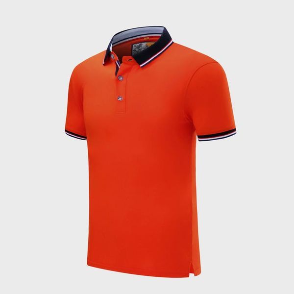 

sd 20033 cf young men's high-end silk cotton striped short-sleeved breathable moisture is not easy to deform orange polo shirt, Black