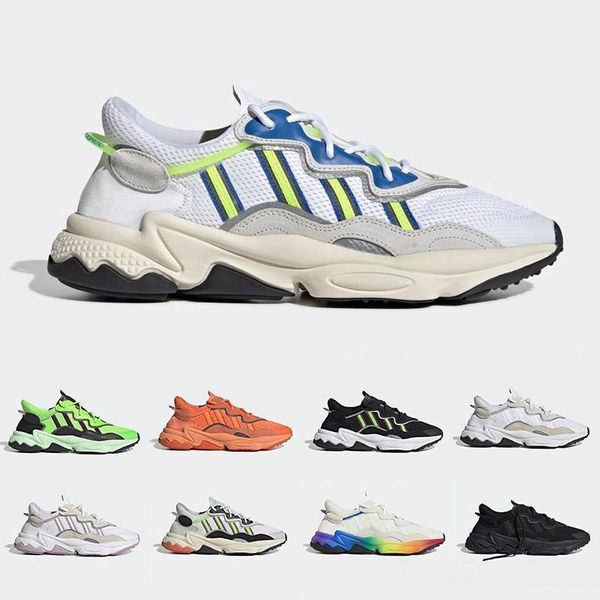 

2020 new xeno ozweego pride 3m reflective men women shoes green solar yellow halloween tones black trainer chaussures sport casual sneakers