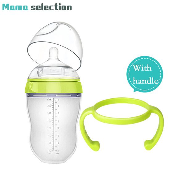 

more than six months silicone baby bottle baby milk silicone feeding bottle