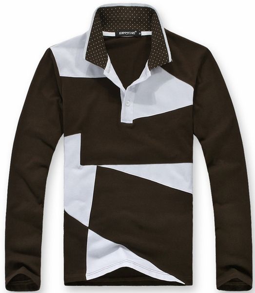 

zogaa men's shirts 2019 spring autumn long-sleeve shirts irregular stitching mixed colors leisure men, White;black