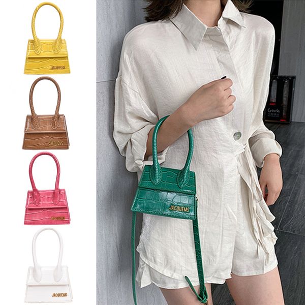 

fashion stone pattern big handle women handbag 5 colors designer letter female shoulder crossbody bag small purse mjy745, Black