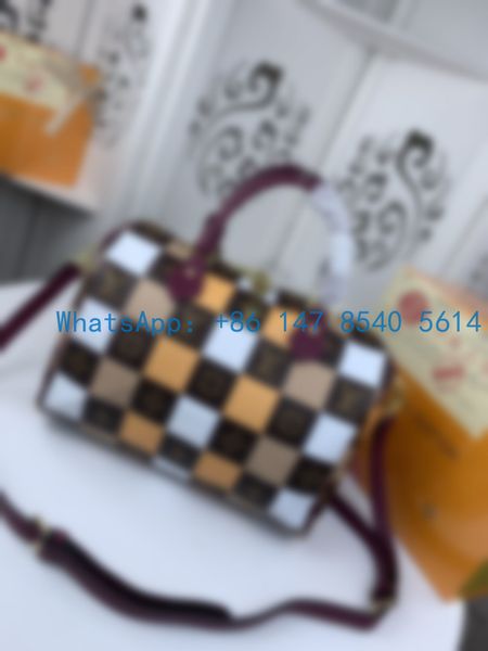 

40391 the new 2020 fashion versatile large checkerboard capacity large shoulder cross-body handbag pillow bag ladies casual bag