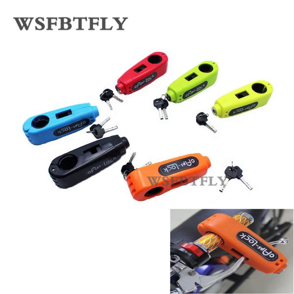 

6 colors caps-lock motorcycle scooter handlebar brake lever grip lock security