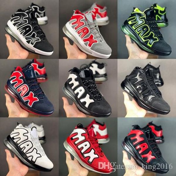 

новый более uptempo qs 3m 72c мужская баскетбольная обувь тройной черный университет красный дизайнер скотти пиппен кпу кроссовки спортивные