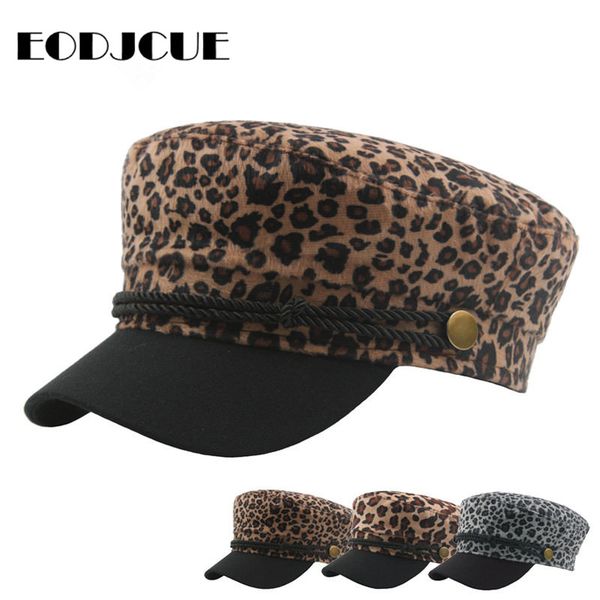 

fashion newsboy cap captain cap flat women spring autumn beret leopard casquette, Blue;gray