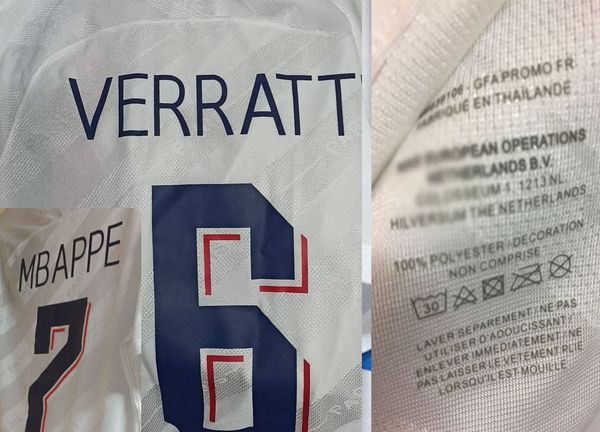 

1920 match worn player issue neymar jr icardi di maria mbappe verratti with full patch soccer patch badge