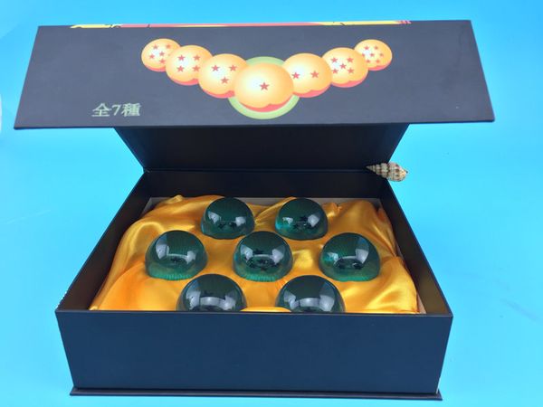 

new animation dragonball orange blue 7 stars about 3.5cm super saiyan dragon ball z complete set box toys 7pcs/box
