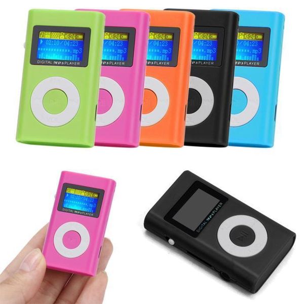

usb mini mp3 player lcd screen support 32gb micro sd tf card red