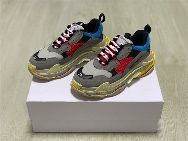 

paris home new autumn and winter women's thick-soled sneakers men's casual shoes couple wild fashion tide shoes many colors to cho, Black