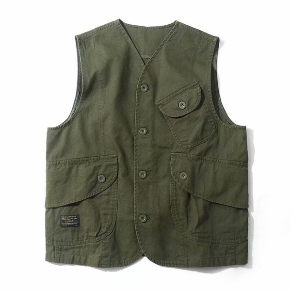 

mens жилеты мужская лето рукавов vintage multi-карманный vest американский повседневный хлопка жилет safari стиль пальто жилет мужской, Black;white