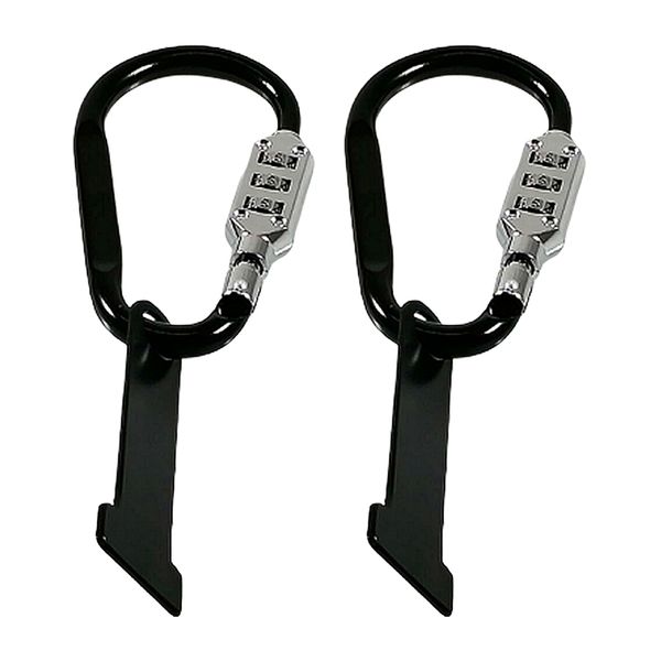 

2pcs metal anti-theft lock combination code lock with t-bar