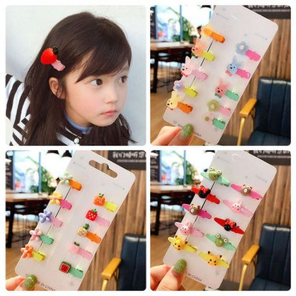 

мультфильм животных фрукты пром волос заколки для волос стиль kid для свадьбы с hairclip для укладки волос инструменты аксессуары newclipper, Black;brown