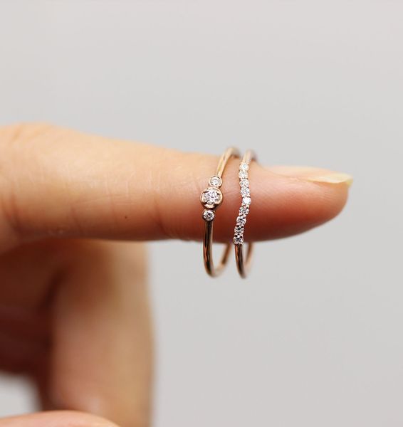 

concise ma'am round drill set ring yes ring ornament take the hand decorate, Silver