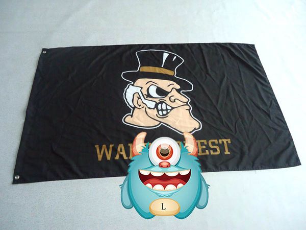 Wake Forest University Flag 3x5ft 100 Polyester Nacc Banner 100