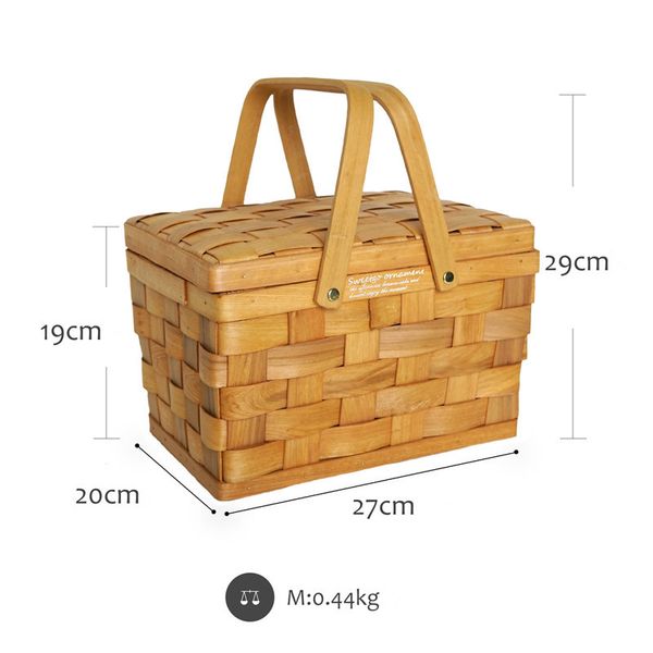 wooden picnic basket toy