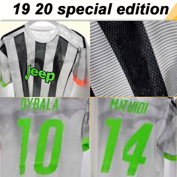 

19 20 dybala ronaldo men occer jer ey d co ta mandzukic home away 3rd 4th football hirt matuidi marchi io fourth uniform, Black;yellow