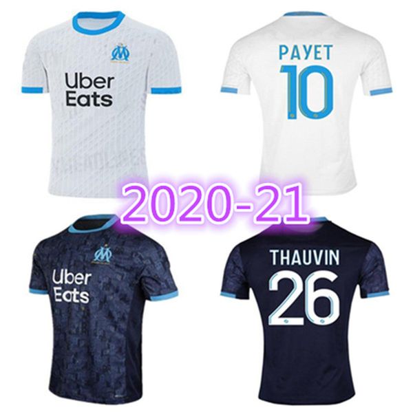 

thailand maillot om olympique de marseille soccer jersey 2020 2021 marseille maillot de foot benedetto payet  gustavo 20 21 thauvin shirts, Black;yellow