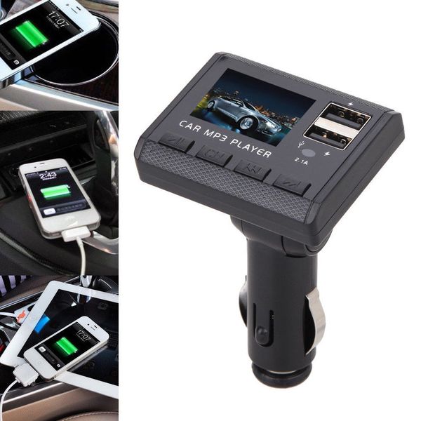 

usps car fm transmitter wireless mp3 player auto fm transmitter modulator lcd car kit usb charger sd mmc remote 2019 new