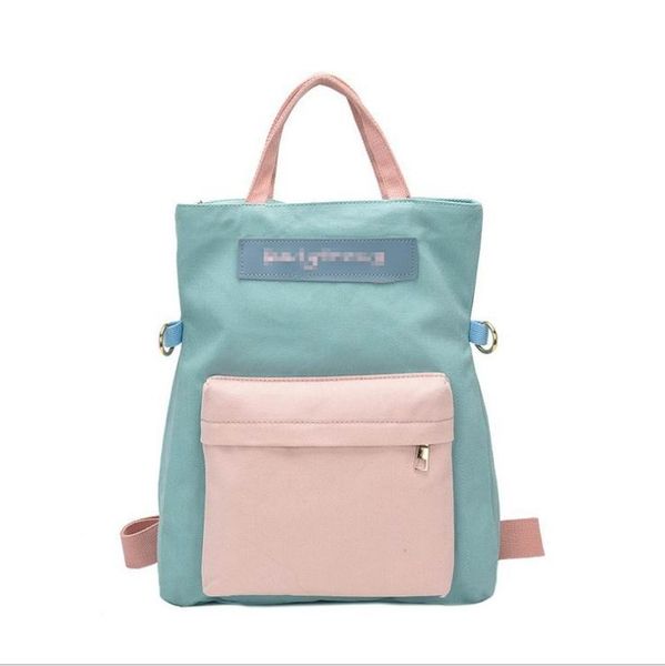 

2020 women's backpack, canvas shoulder bag, student canvas schoolbag, school travel shopping handbag for men and women