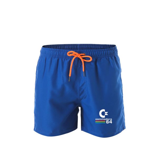 

2019 summer commodore 64 c64 sid amiga retro 8-bit ultra cool design vinyl sports shorts solid loose swimming shorts, White;black