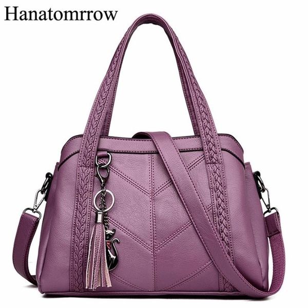 

handbags women bag pu leather soft messenger bags ladies casual tote bags