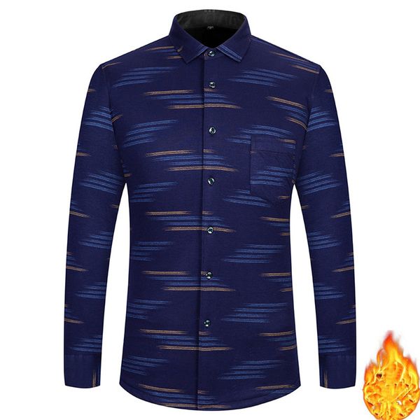 

men's plaid printing shirts new autumn outwear slim shirts male winter business casual thicker warm big size 4xl, White;black