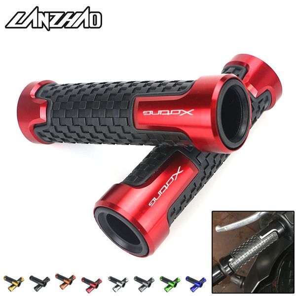 

for kymco xciting 200 300 400 500 7/8" motorcycle handlebar hand grips cnc rubber gel grip universal red blue gold black orange