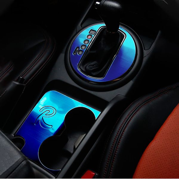 

for kia sportage r 2011 2012 2013 2014 2015 logo car water cup gear shift panel decorative cover stainless steel accessories