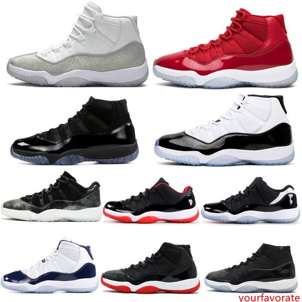 

concord 11 11s basketball shoes white metallic silver vast grey gym red 72-10 space jam mens womens designer sport trainer sneakers with box