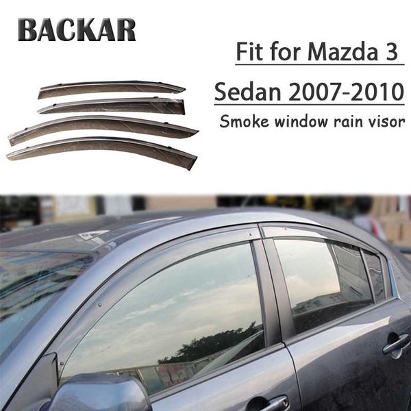 

backar auto car windows rain wind sun shield deflector visor trim for mazda 3 sedan 2007 2008 2009 2010 accessories all weather