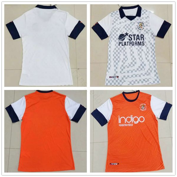 

2019 2020 Luton orange soccer jersey 19 20 Luton Town away soccer shirts 2020 Hilton Corinth Jervis Konik Redd Tomlinson football uniform