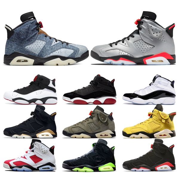 

шесть кольцо бреда промытой джинсовые 6 мужчин обувь для баскетбола 6s светоотражающих mens concord черных инфракрасных спортивного спорта к, White;red