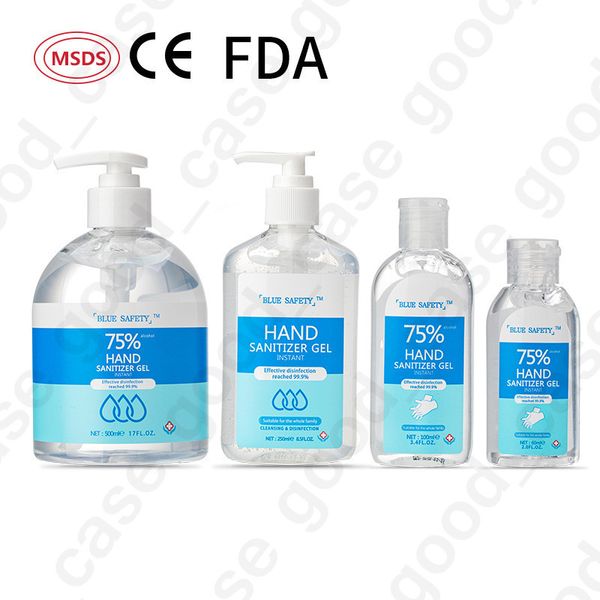 

in stock blue safety hand sanitizer 100ml 60ml wash disposable antibacteria clean wash hand gel home office use dhl e31704