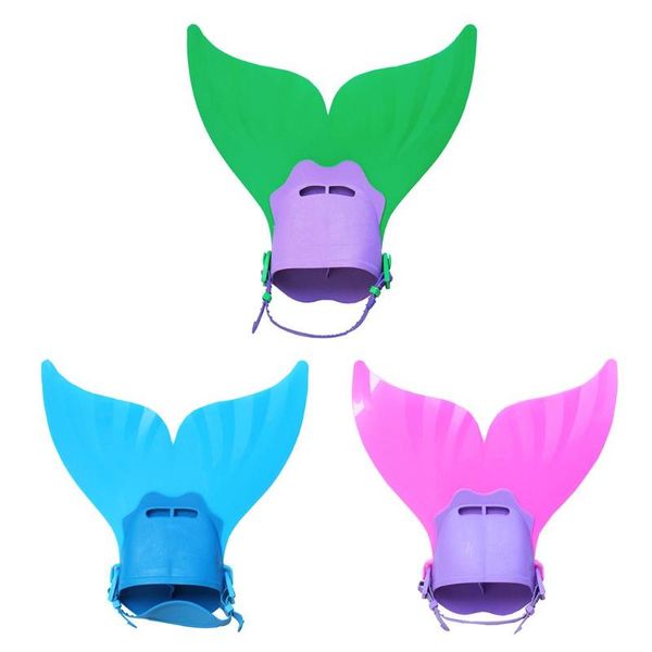 

cute children swimming fin diving foot flippers water sports training shoes kids swimming fins training flipper mermaid