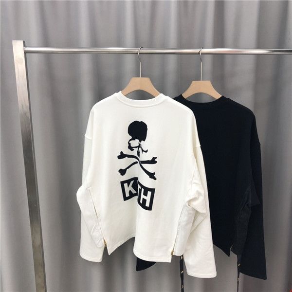 

19aw luxurious brand design mmj hoodie long sleeve crewneck sweater sweatshirt fashion print pullover hoodie outdoor sweatshirt, Gray;blue