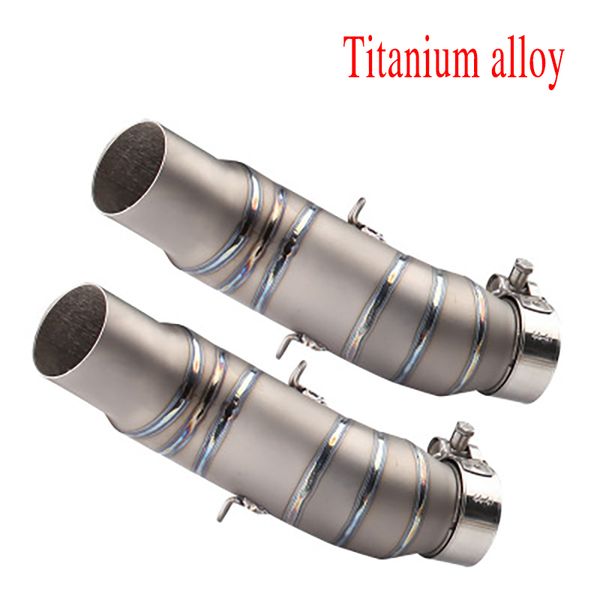 

motorcycle exhaust muffler middle pipe stainless steel adapter slip-on connector for z1000 z 1000 2010-2020 newest