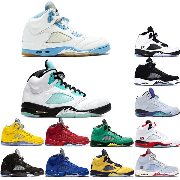 

air retro jordan island green 5 basketball shoes motorsports bred wings 5s mens trainers olympic metallic gold men sports sneakers