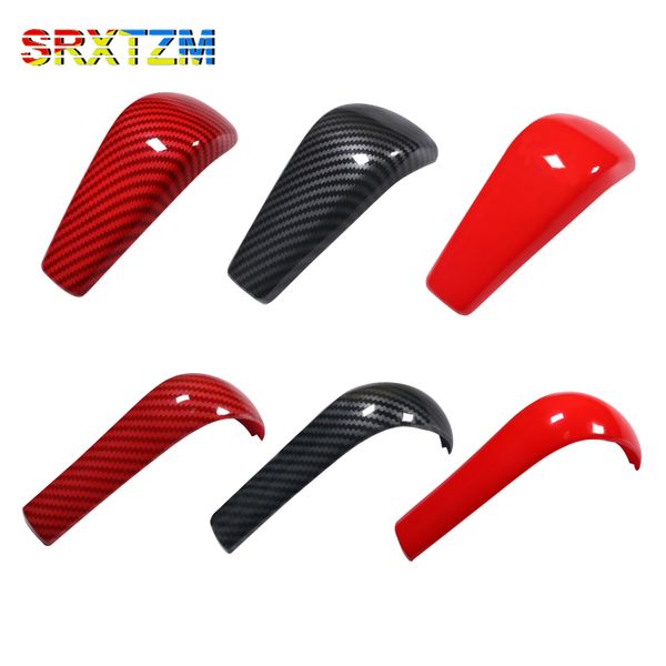 

srxtzm for e90 e92 e93 e60 old 3 series 5 series x3 x5 z4 carbon fiber abs car gear shift knob gear head cover sticker 1pcs