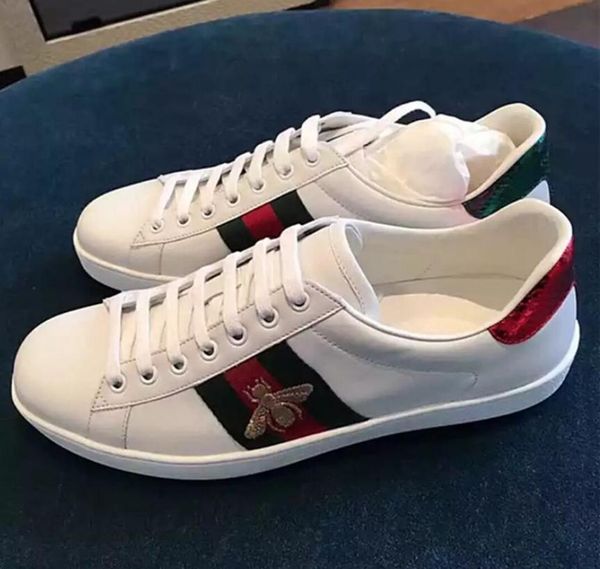 

2019 мода G Ace вышивка маленькая пчела повседневная кожаная обувь дизайнеров роскош