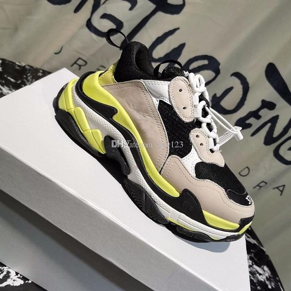 

triple s sneakers superstar mans shoes woman mens designer shoes 35 color have fashion sneakers size 35-45 model zx15, Black